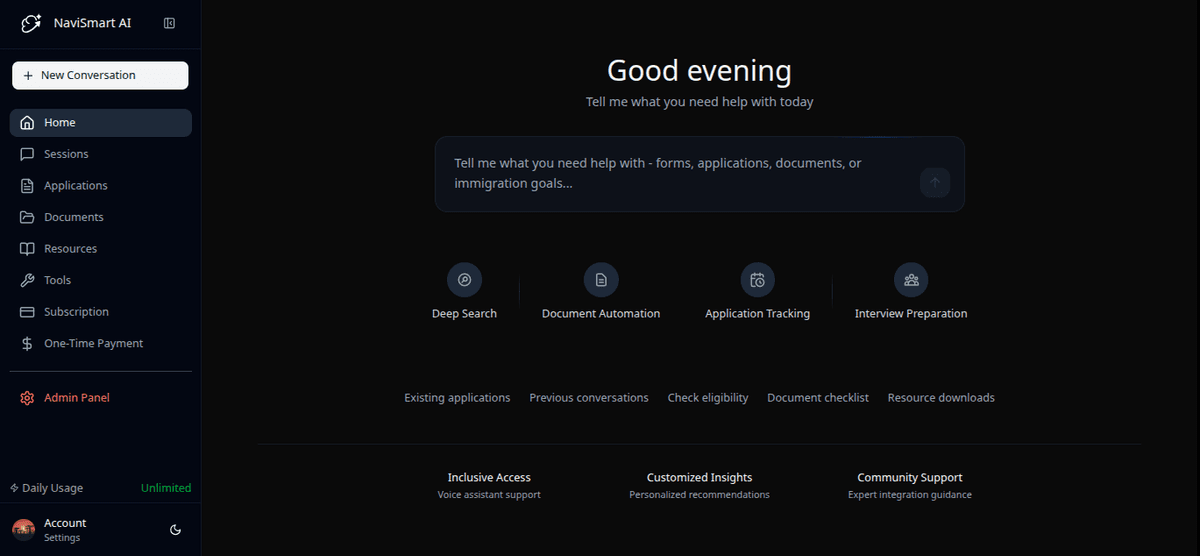 NaviSmart AI Dashboard
